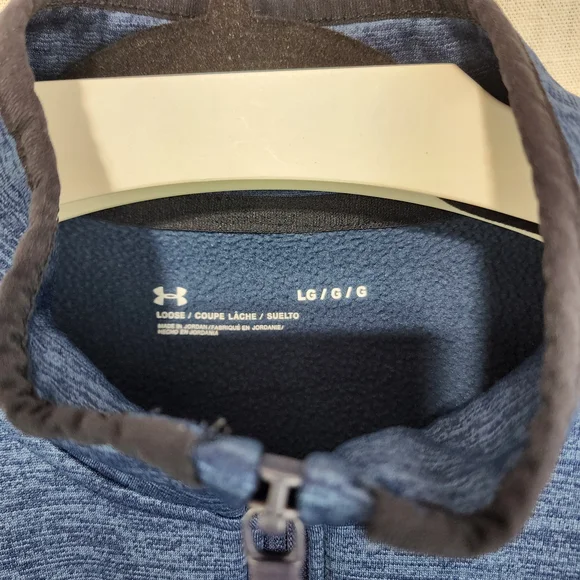 Under Armour Navy Heather Quarter-Zip Top - Picture 2 of 3